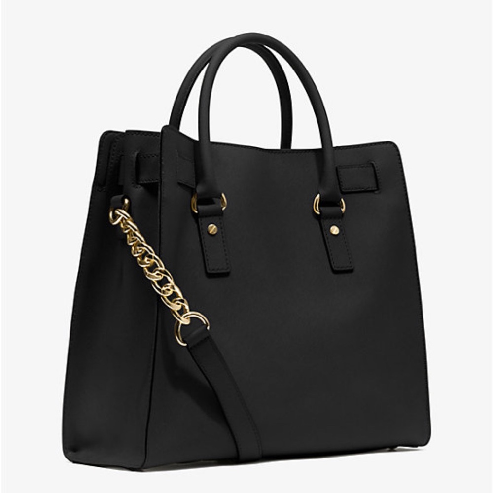 • Black Michael Kors Hamilton Leather Tote - Picture 3 of 17